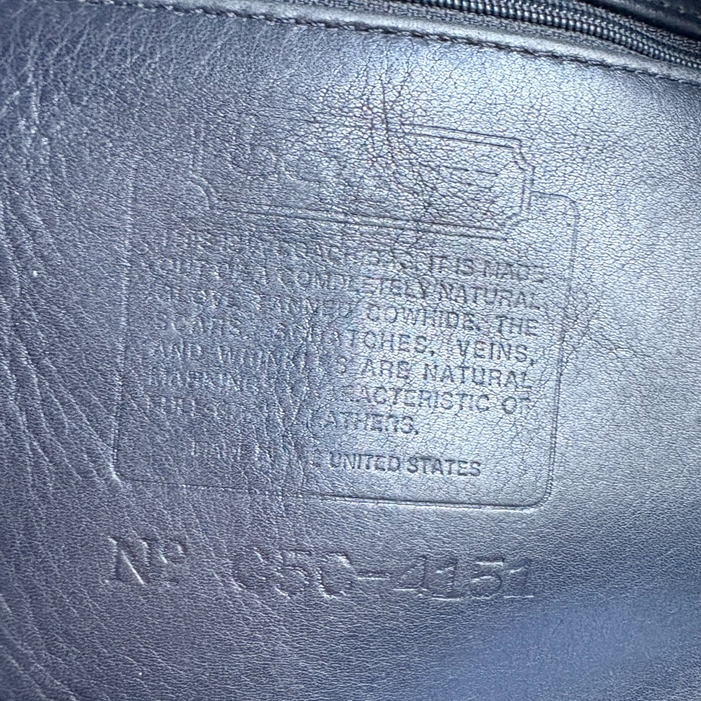 Vintage Coach 90’s Thompson Black Leather Drawstring Bucket Bag 4151 - Picture 10 of 13